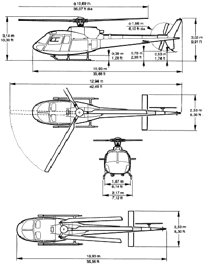 AS350 helicopter specifications